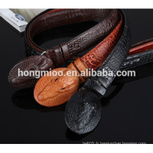 Thaïlande alligator peau ceinture personne crocodile peau ceinture crocodile tête boucle luxe homme loisirs ceinture cadeau